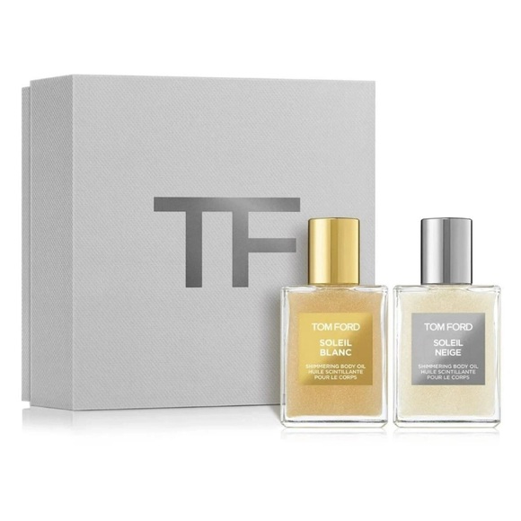 TOM FORD Soleil Shimmering Body Oil Duo Gift Set Blanc & Neige 1.5oz/45ml